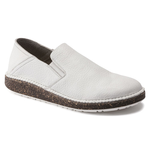 Callan Women - White Pebbled Leather