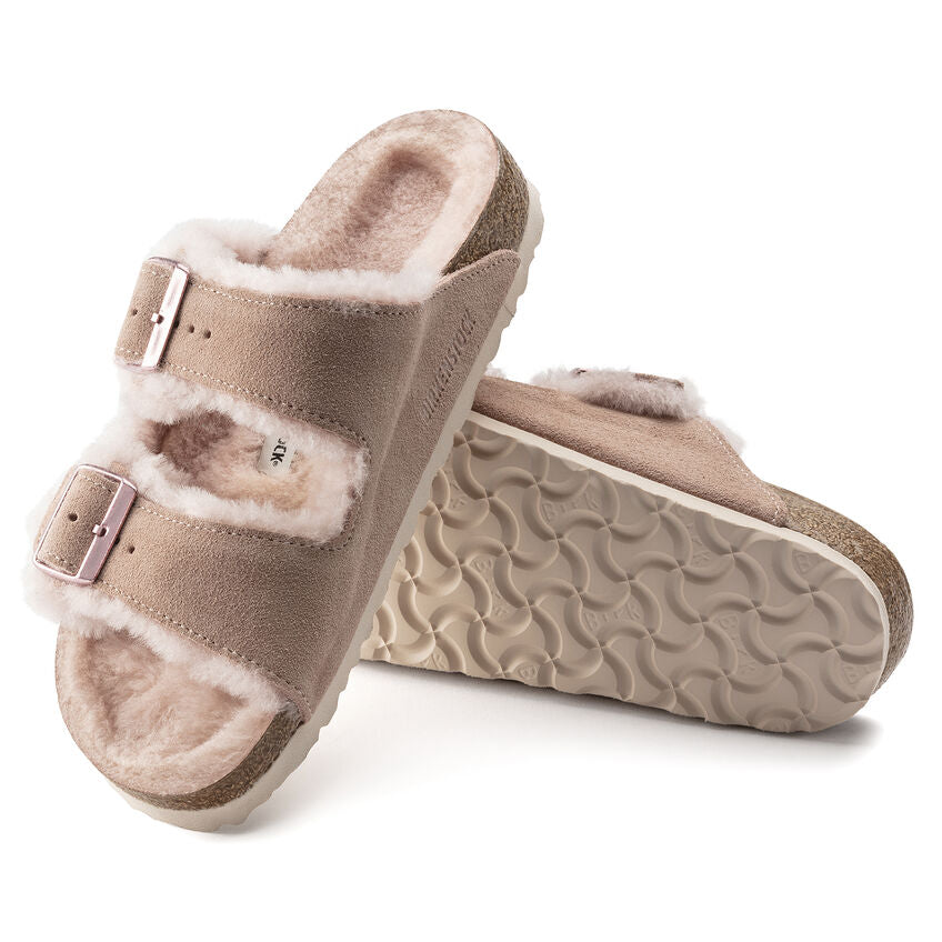 Arizona - Light Rose Suede Shearling||Arizona - Suède Fourrure Rose Clair