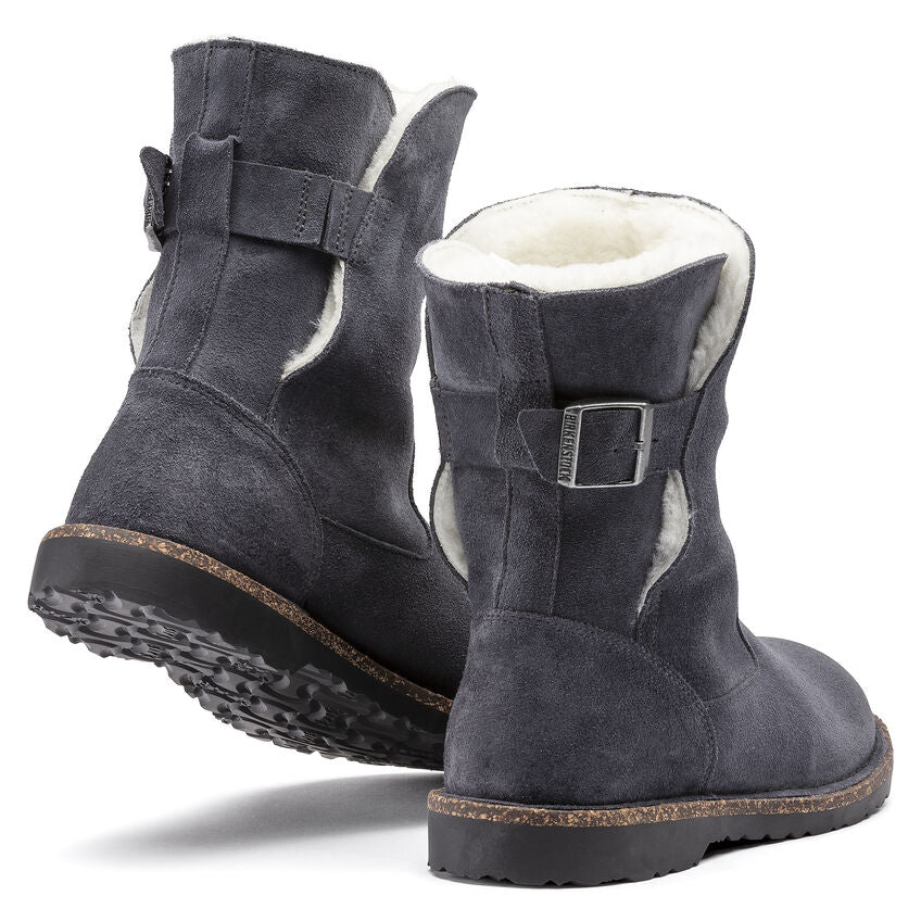 Uppsala - Graphite Suede Shearling||Uppsala - Suède fourrure graphite
