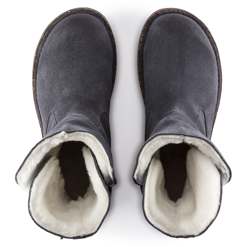 Uppsala - Graphite Suede Shearling||Uppsala - Suède fourrure graphite