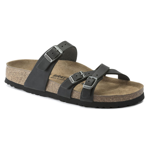 Franca - Black Oiled Leather||Franca - Cuir huilé noir