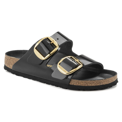 Arizona Big Buckle - Black High Shine Leather||Arizona grosses boucles - Cuir noir très brillant