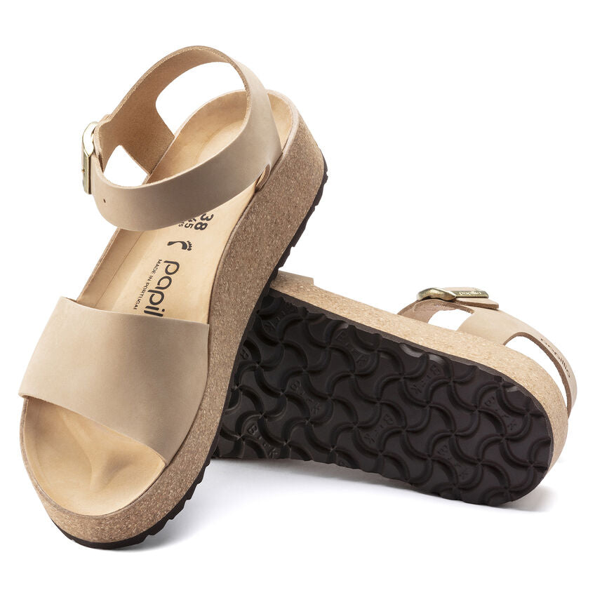 Glenda - Sandcastle Nubuck Leather||Glenda - Cuir nubuck château de sable