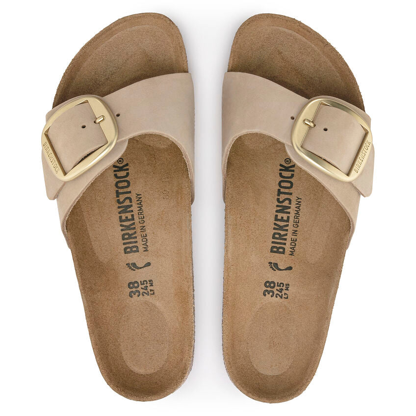 Madrid Big Buckle - Sandcastle Nubuck||Madrid Grosses Boucles - Nubuck sable