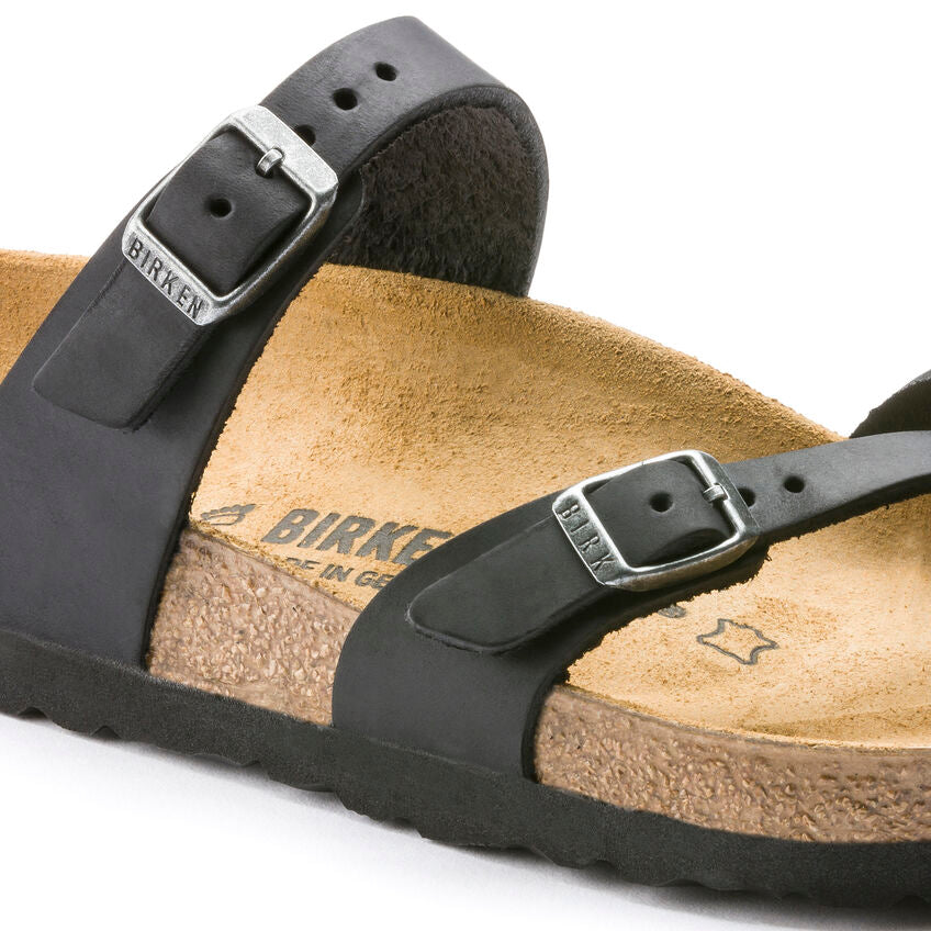 Mayari - Black Oiled Leather||Mayari - Cuir huilé noir