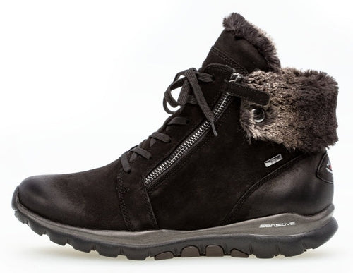 *FINAL SALE*76866.47 - Black Oiled Nubuck Leather