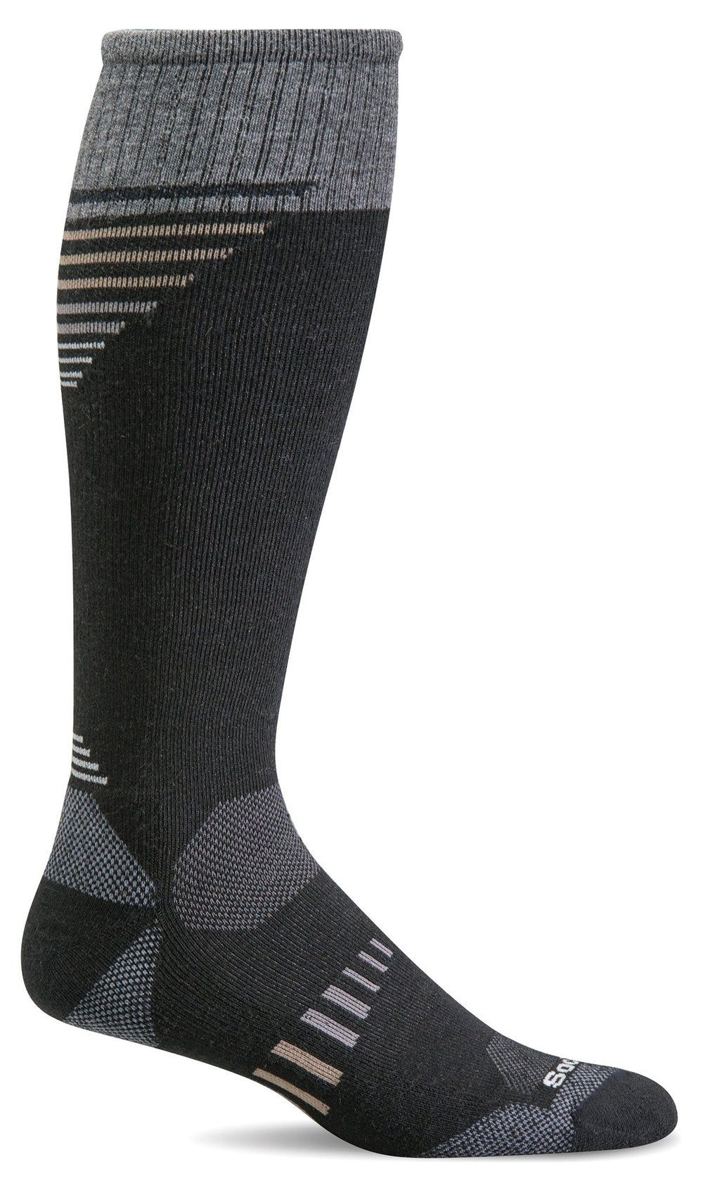 Ascend II OTC Men Knee-High - Black Moderate Compression (15-20mmHg)