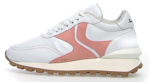 *FINAL SALE*Hybro Run Vegan - White Pink Apple Eco-Leather