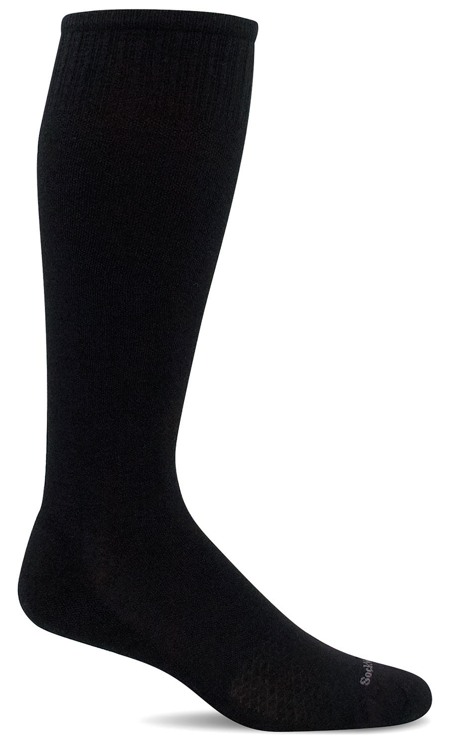 Featherweight Men Knee-High - Black Moderate Compression (15-20mmHg)
