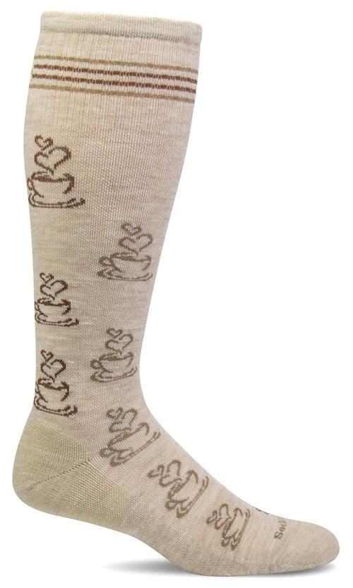 Caffeinated Knee-High Women - Barley Moderate Compression (15-20mmHg)