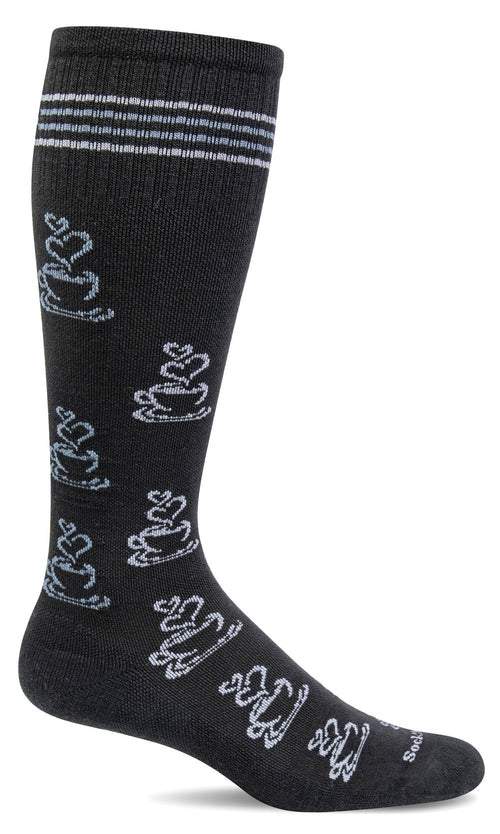 Caffeinated Women - Black Moderate Compression (15-20mmHg)