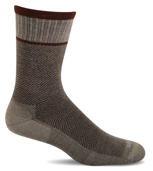 Plantar Cush Men Crew - Khaki Plantar Relief