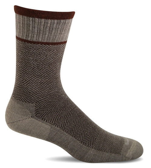 Plantar Cush Crew - Khaki Plantar Relief