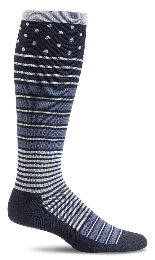 Twister Knee-High Women - Navy Firm Compression (20-30mmHG)