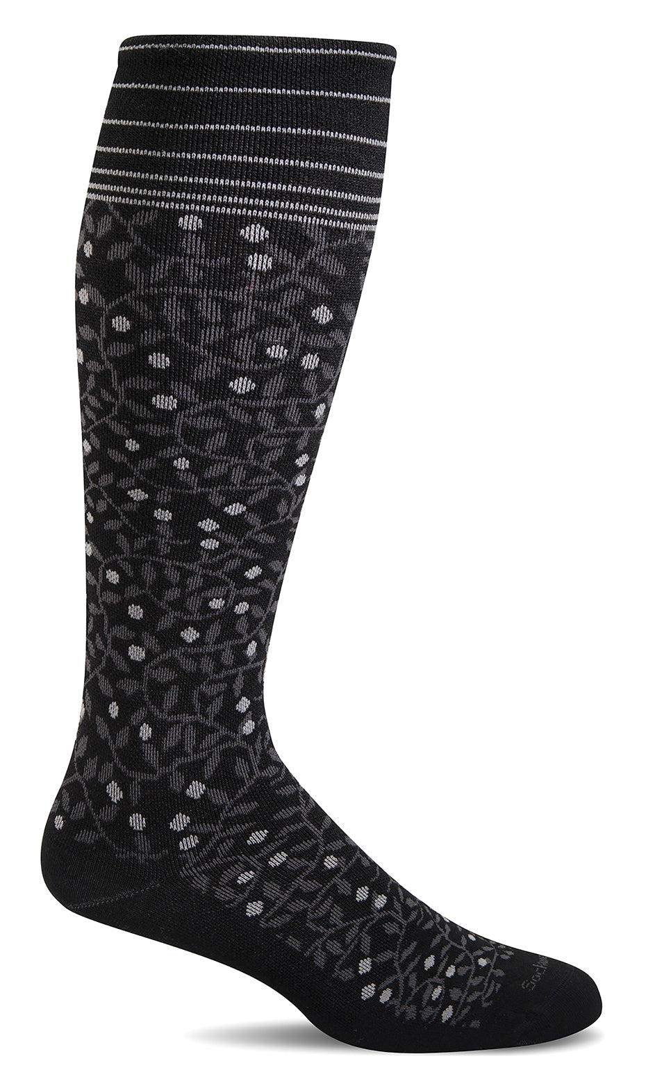 New Leaf Knee-High for Women - Black Firm Compression (20-30mmHG)