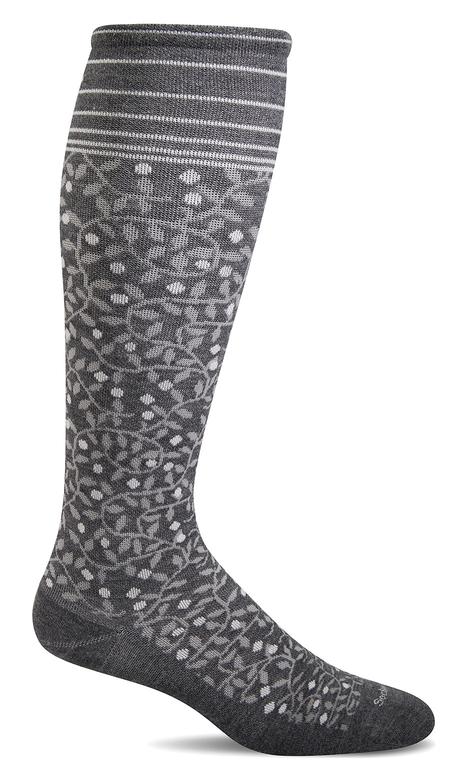 New Leaf Knee-High Women - Charcoal Firm Compression (20-30mmHG)