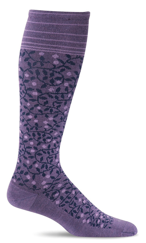 New Leaf Knee-High - Plum Firm Compression (20-30mmHG)