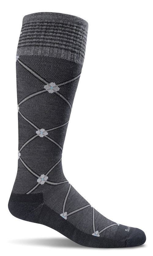 Elevation Knee-High Women - Black Multi Firm Compression (20-30mmHG)