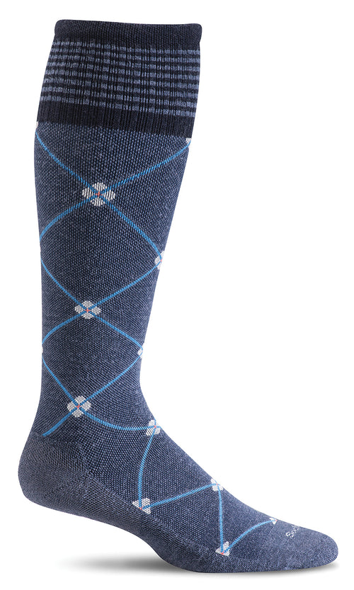 Elevation Knee-High Women - Denim Firm Compression (20-30mmHG)