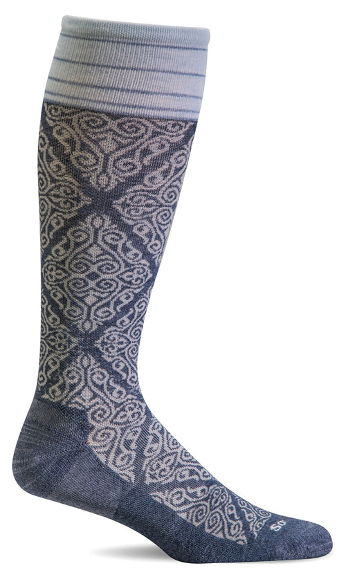 The Raj Knee-High Women - Denim Firm Compression (20-30mmHG)
