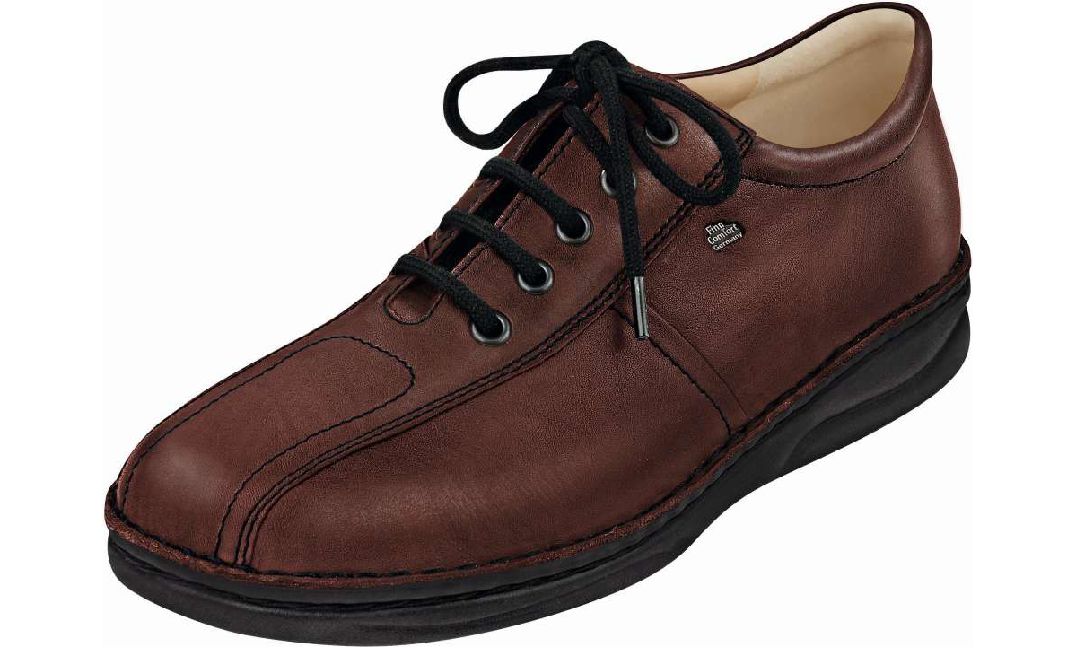 Finn Comfort Men's Budapest Oxford Shoes - Classic Style With Cork/Latex Footbed, 1" Heel, Comfort Dress Shoes