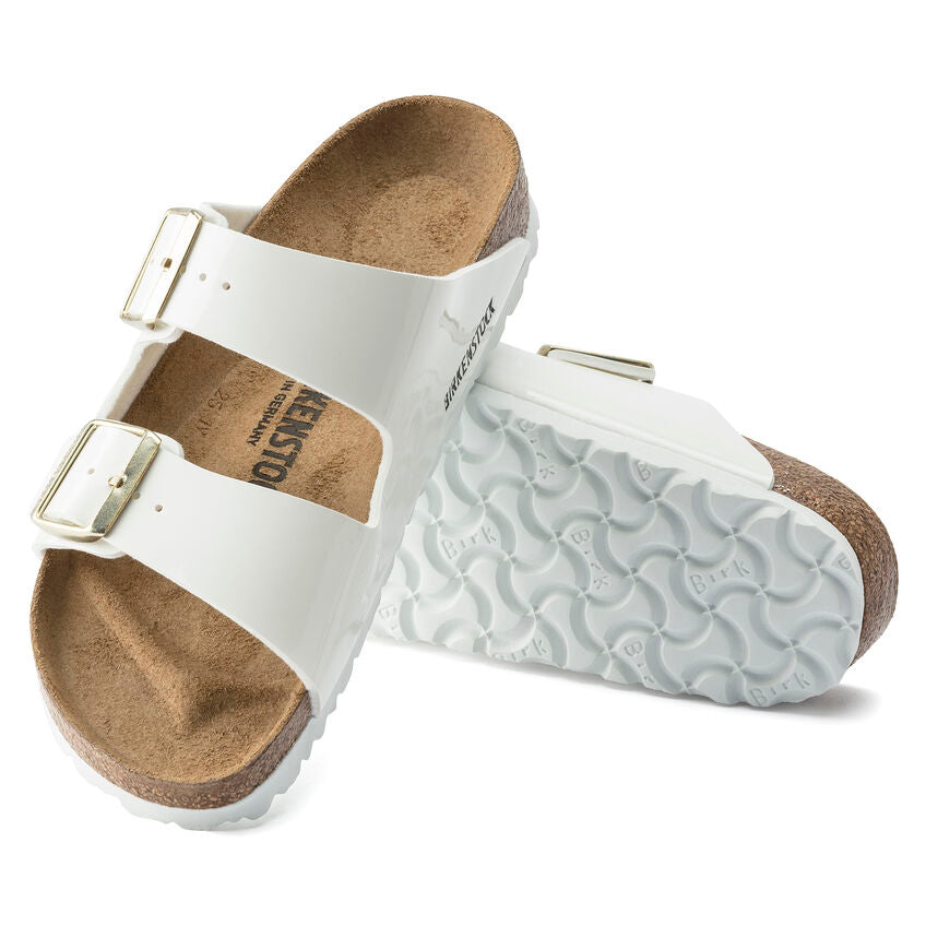 Arizona - White Patent Birko-Flor – MyShoeShop
