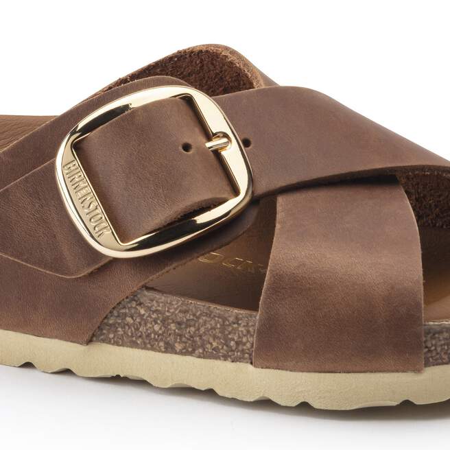 【新品】BIRKENSTOCK/Siena Big Buckle Suede Siena Big Buckle - Cognac Oiled Leather – MyShoeShop