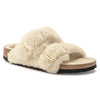 Arizona Big Buckle Teddy -  Eggshell Shearling||Arizona grosses boucles peluche - Fourrure coquille d'oeuf