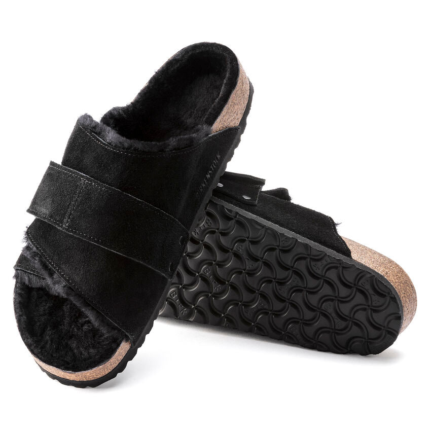 Kyoto Women - Black Suede Shearling||Kyoto pour femmes - Suède fourrure noir