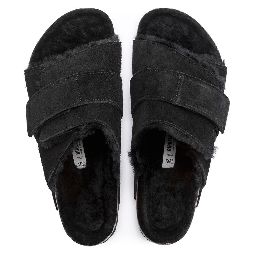 Kyoto Women - Black Suede Shearling||Kyoto pour femmes - Suède fourrure noir