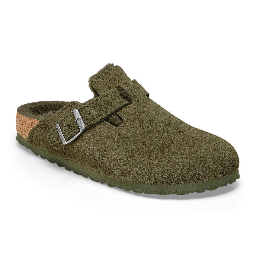 Boston Men - Thyme Suede Shearling||Boston pour hommes - Suède Fourrure thym