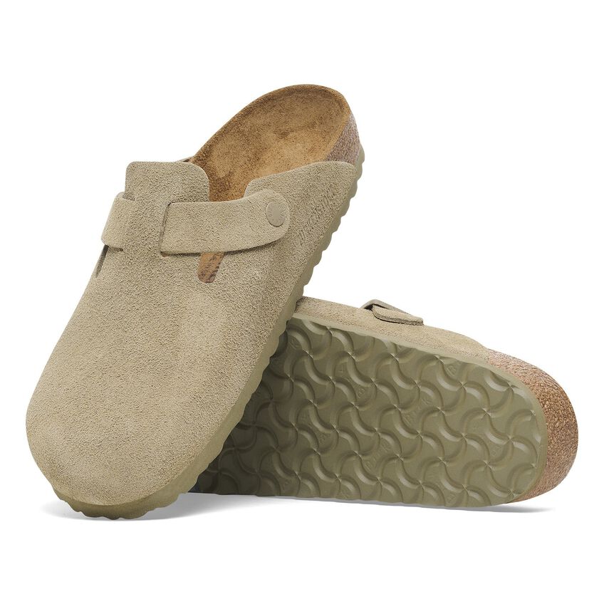 Boston Women - Faded Khaki Suede||Boston pour femmes - Suède kaki