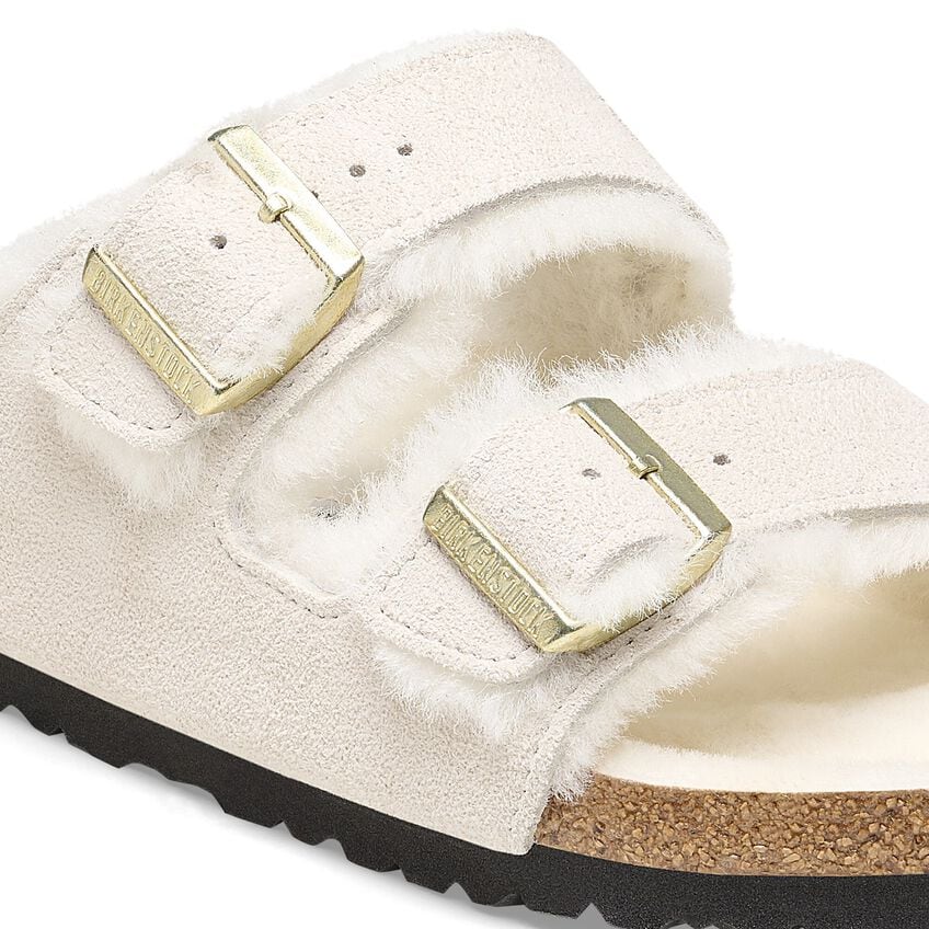 Arizona - Antique White Suede Shearling||Arizona - Suède fourrure blanc antique