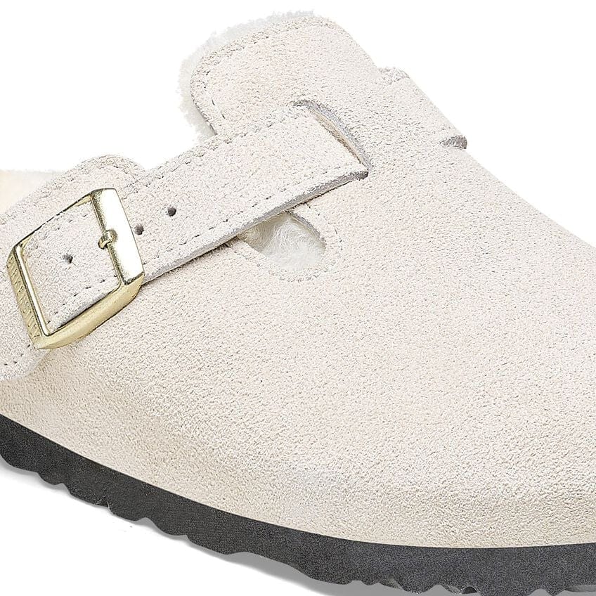 Boston - Antique White Suede Shearling||Boston - Suède Fourrure blanc antique