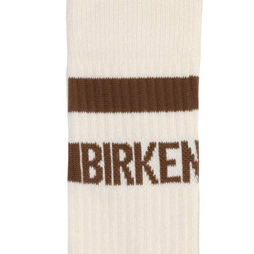 Cotton Tennis Sock - Eggshell Mink||Chaussettes Tennis en coton - Coquille d'oeuf et vison