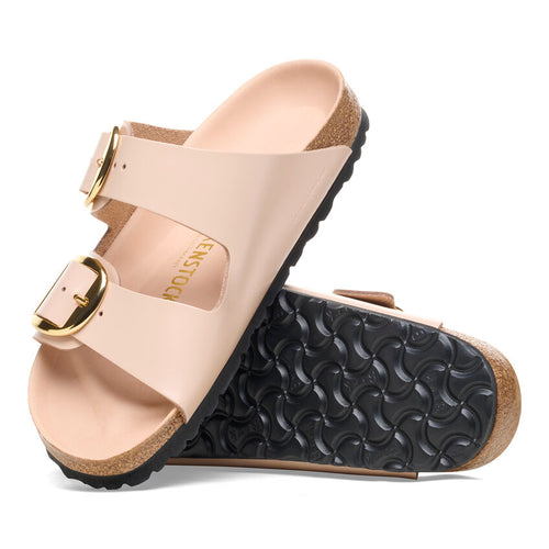 Arizona Big Buckle -  New Beige High Shine Leather||Arizona Big Buckle - Cuir verni nouveau beige