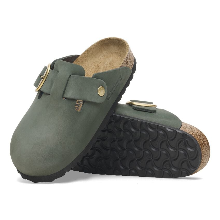 Boston Big Buckle - Thyme Nubuck||Boston à grosse bougle - Nubuck thym