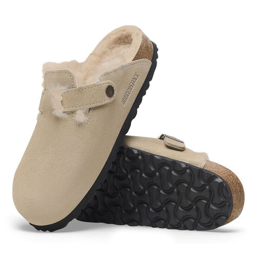 Boston - Taupe Suede Shearling ||Boston - Suède Fourrure taupe