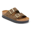 Arizona Platform- Dark Tea Nubuck Leather||Arizona Platform - Cuir nubuck thé noir