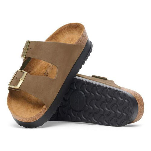 Arizona Platform- Dark Tea Nubuck Leather||Arizona Platform - Cuir nubuck thé noir
