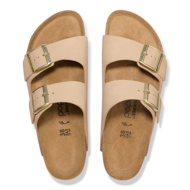 Arizona Platform- Sandcastle Nubuck Leather||Arizona Platform - Cuir nubuck château de sable