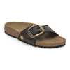 Madrid Big Buckle - Black Raffia||Madrid Grosses Boucles - Raffia noir
