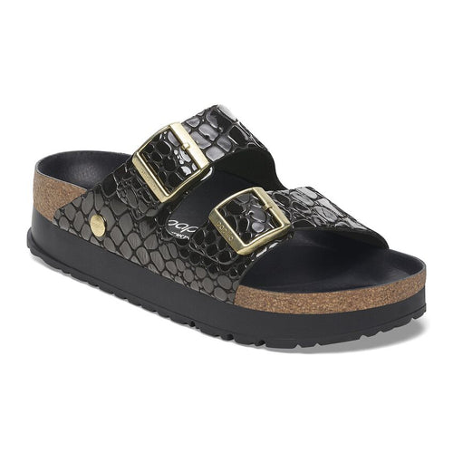 Arizona Platform - Black Patent Leather||Arizona plateforme - Cuir verni noir
