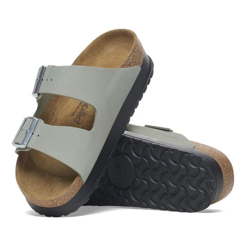Arizona Platform- Pure Sage Nubuck Leather||Arizona Platform - Cuir nubuck sauge pure