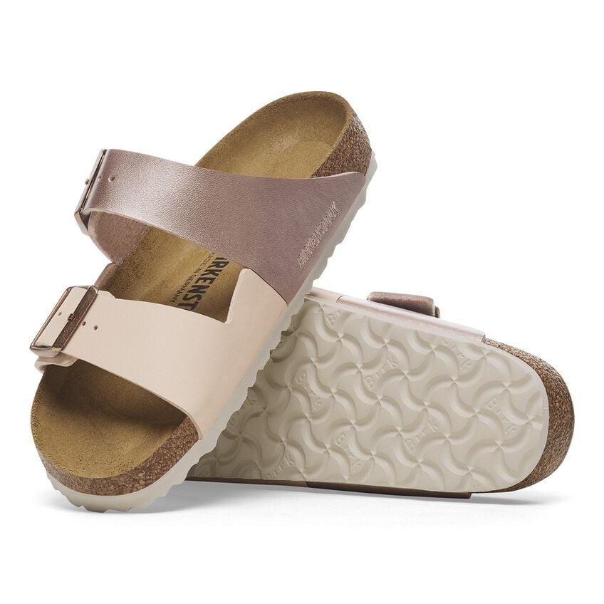 靴 BIRKENSTOCK Arizona 38 Arizona Droplet Buckle Natural Leather Patent in Color High