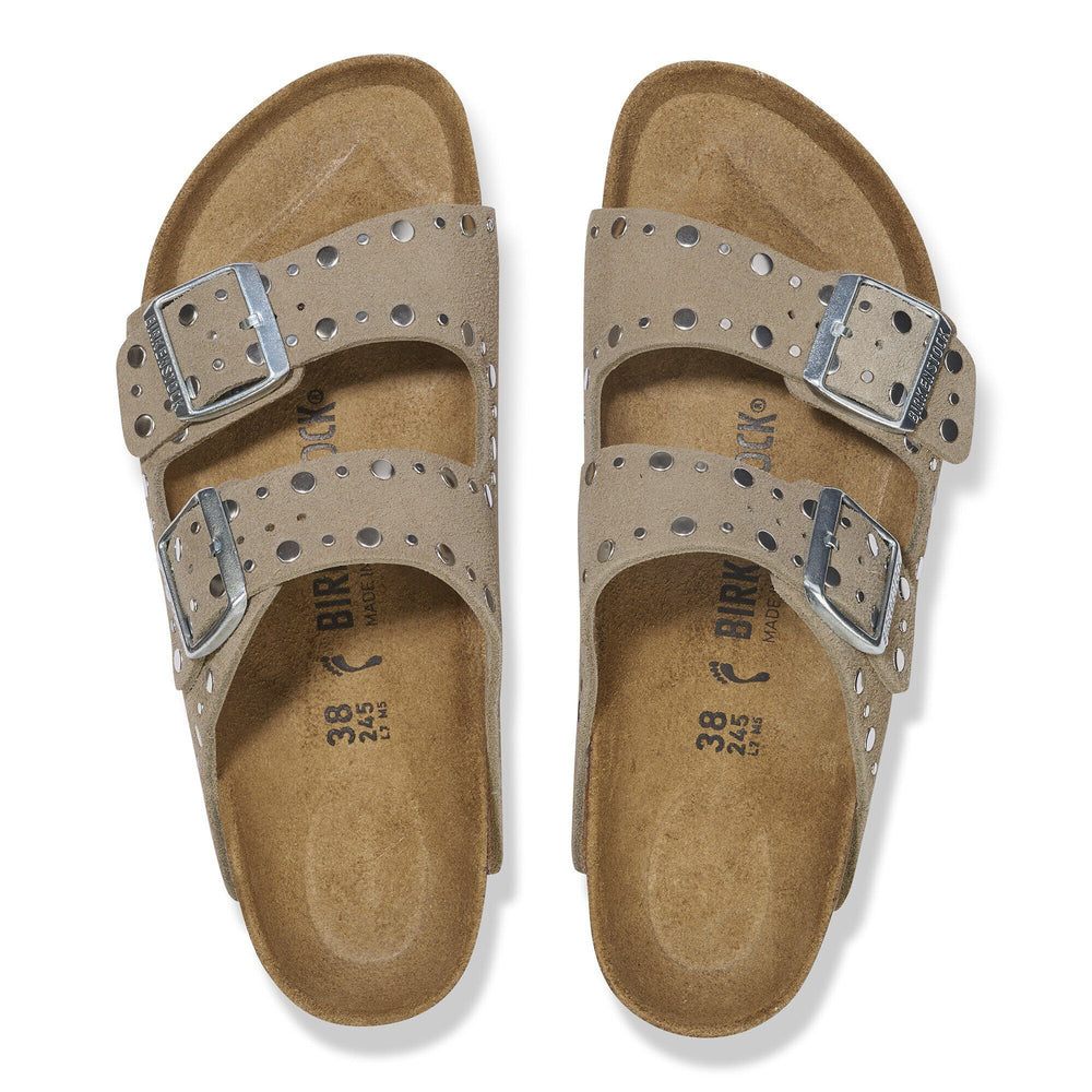 Arizona Rivet - Taupe Suede||Arizona avec rivets - Suède taupe