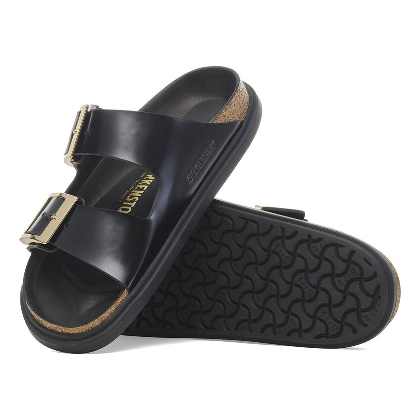 Arizona Droplet Buckle - Black High Shine Leather – MyShoeShop