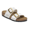 Sydney Luxe Buckle - Patent White Birko-Flor||Sydney à boucle luxueuse - Birko-flor verni blanc