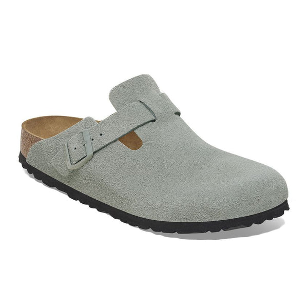 BIRKENSTOCK　BOSTON NARROW SAGE 43 Boston Soft - Pure Sage Suede – MyShoeShop