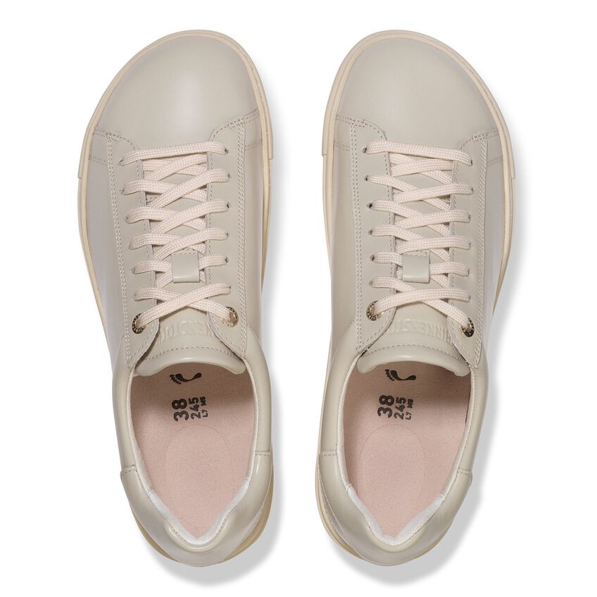 Bend Women - Oyster High Shine Leather||Bend pour femmes - Cuir verni gris pale